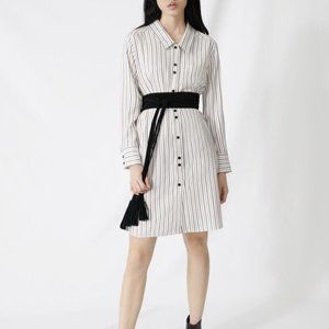 Maje Burgundy Large Leather Suede H15ANOUSHKA2 New